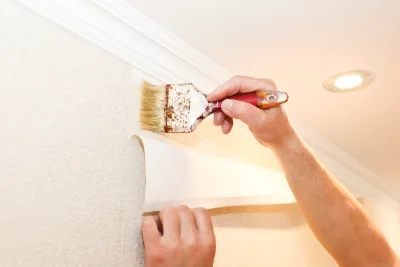 Pose de papier peint à Syam — revêtements muraux et toiles de verre